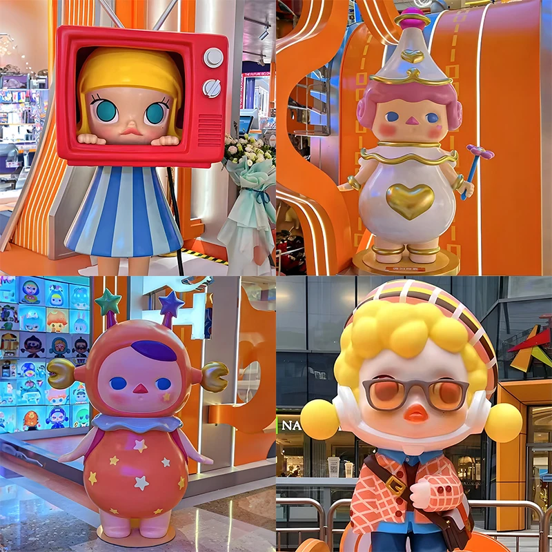 555 Creative cartoon art figure statues custom mascots anime IP character painted dolls shopping mall decorations art sculptures