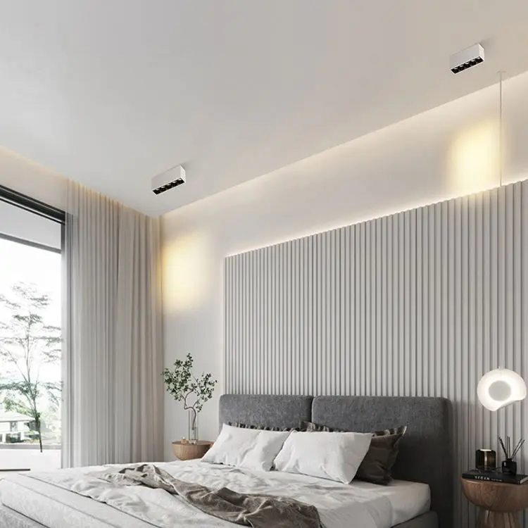 Lightweight Oem Black Ceiling Factory Supply Anti Glare Downlight Surface Mounted Cob Led Spotlight