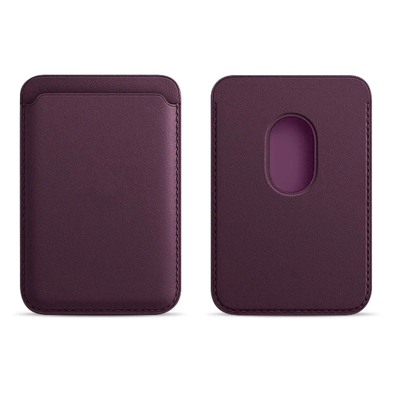 Strong Magnetic Credit Cards Case Leather Wallet Holder for Iphone