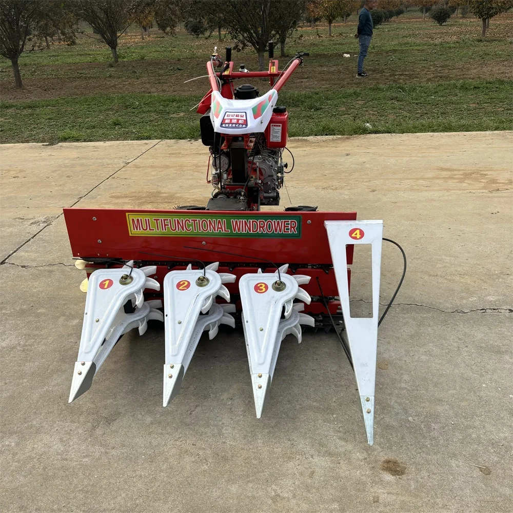 Self Propelled Handheld Harvester For Rice, Wheat, Sorghum, Grass, And Straw, Suitable For Small Farms