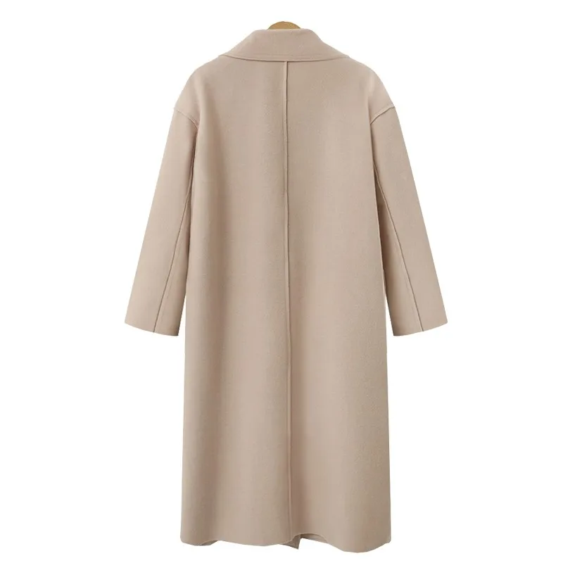 FLULU Autumn Winter Suit Blazer Women 2018 Casual Formal Wool Coat Elegant Work Office Lady Long Sleeve Blazer Mujer Outerwear