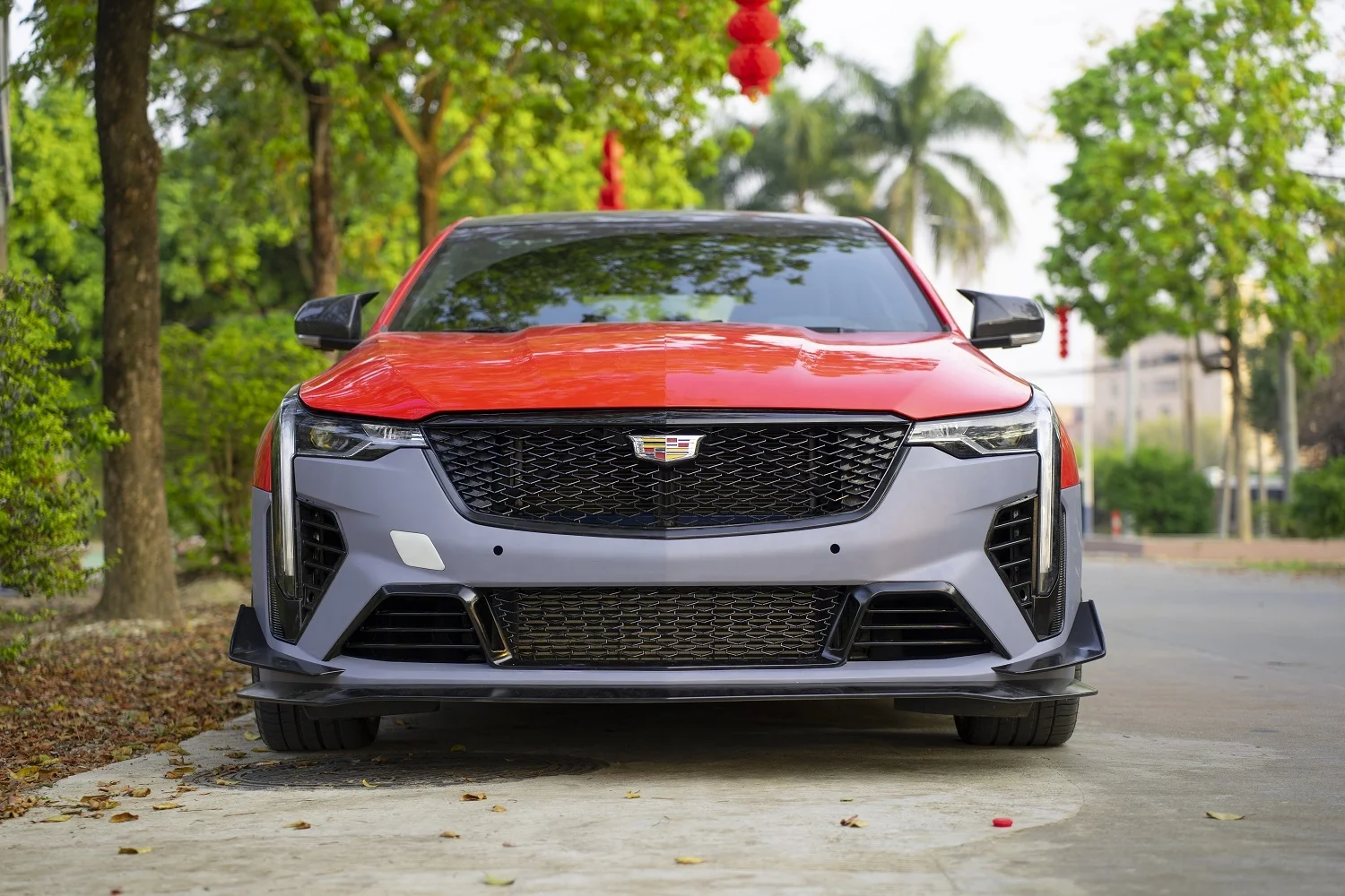 For new product 2020+ Auto Car Cadillac CT4 Blackwing Front Bumper Body Kits PP plastic