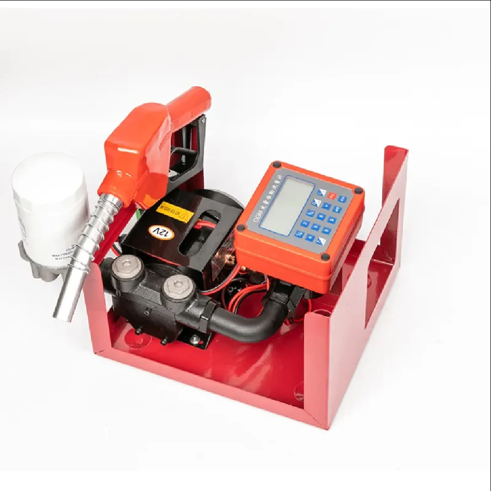 conveying pump assembly AC pump 110v/220v fuel diesel refueling electric conveying pump assembly with quantitative flow meter