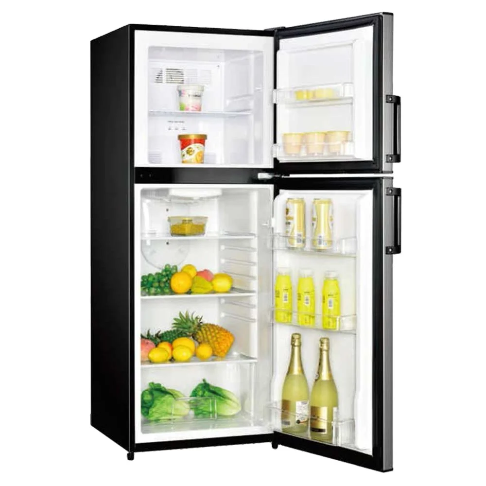 110V 7 Cu Ft Frost Free Black Home Appliance Top Freezer Refrigerator