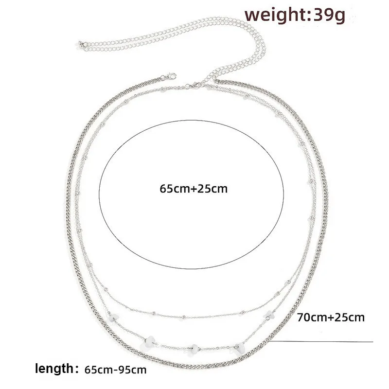 Trend Multilayer Waist Chain for Women Sexy Crushed Stone Body Chain Jewelry Beach Accessories