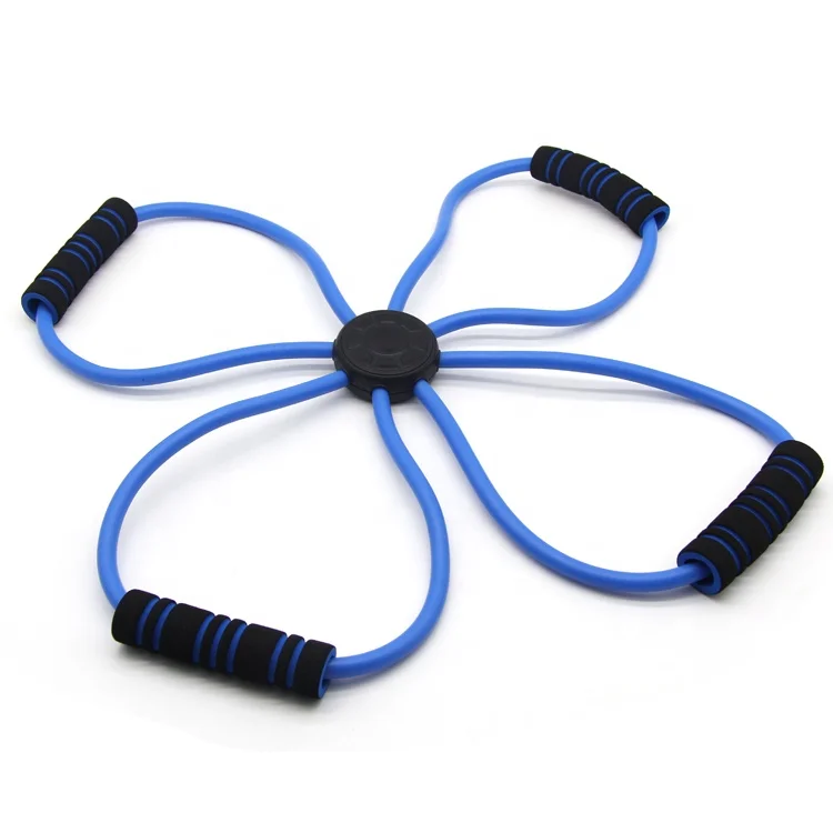 Fitness Accessories Figure 8 Resistance Tubes For Gym Resistance Band Muscle Training Band