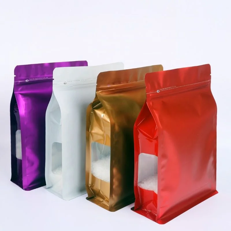 Bangdi Factory Matte Black Package Stand Up Pouch/Aluminum Foil Packaging Zip Lock Bag/Doypack Mylar Storage Food Bags