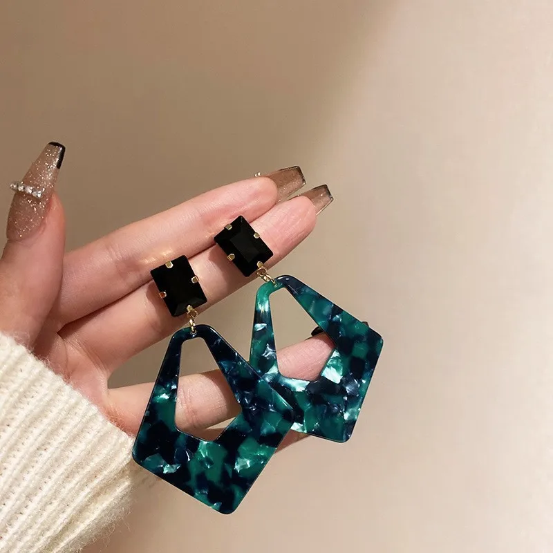 CHUNKE Silver Post Geometric Colorful Dangle Earrings Stud Earrings Jewelry for Women Girls