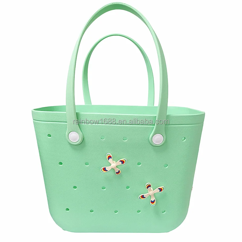 DIY Eco-friendly creative Shopping Bag rubber Tote Bag for Child and Students lunch bag