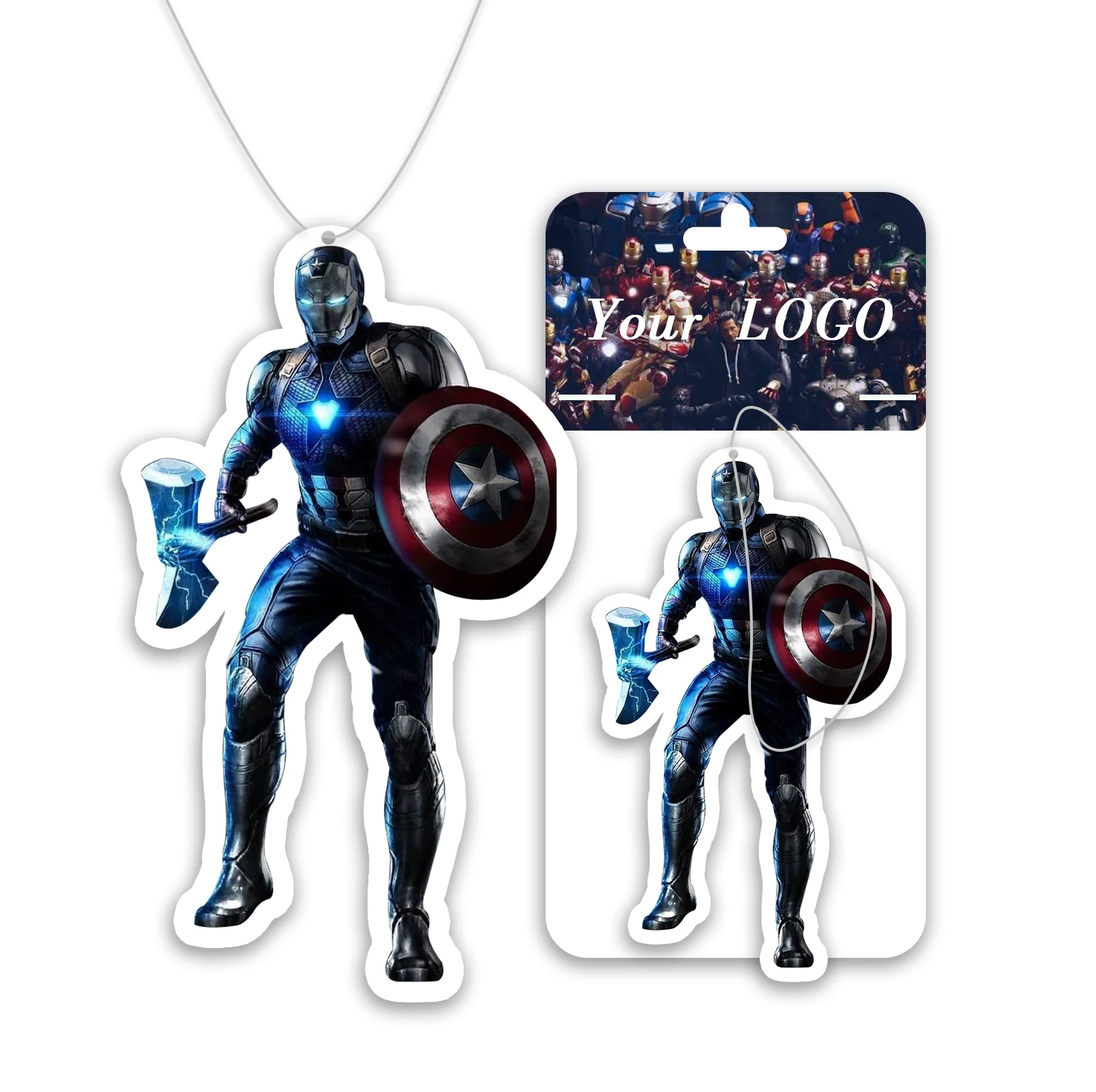 Iron Man Tony Stark custom car freshener car parfum little tree air freshener