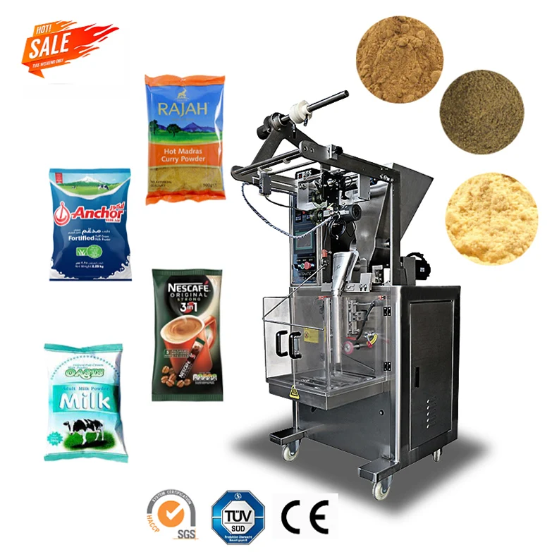 Automatic Manual Dry Food Milk Chili Spice Powder Packing Machine Price