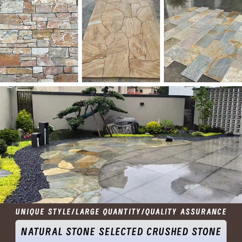 Cultural Slate Natural Stone Panel Tile for Exterior Wall House Cladding Eco-Friendly and Stylish