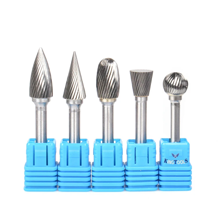 OEM/ODM Power Tools 6mm 1/4'' Shank Dia Metal Wood Grinding Engraving Polishing Porting Tools Singgle Standard Cut Tungsten Rotary Carbide Burr