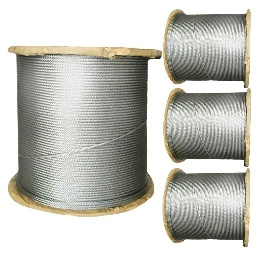 Customized Package Galvanized steel wire rope 5mm 8mm 12mm