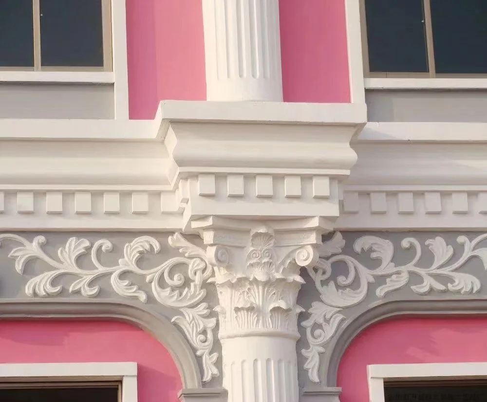 Manufacturers wholesale exterior wall decoration GRC eave line modeling