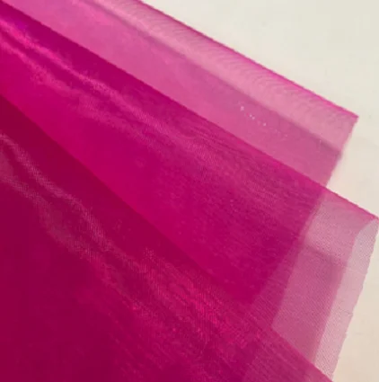 24 colors wholesale colorful Woven nylon organza fabric for dress