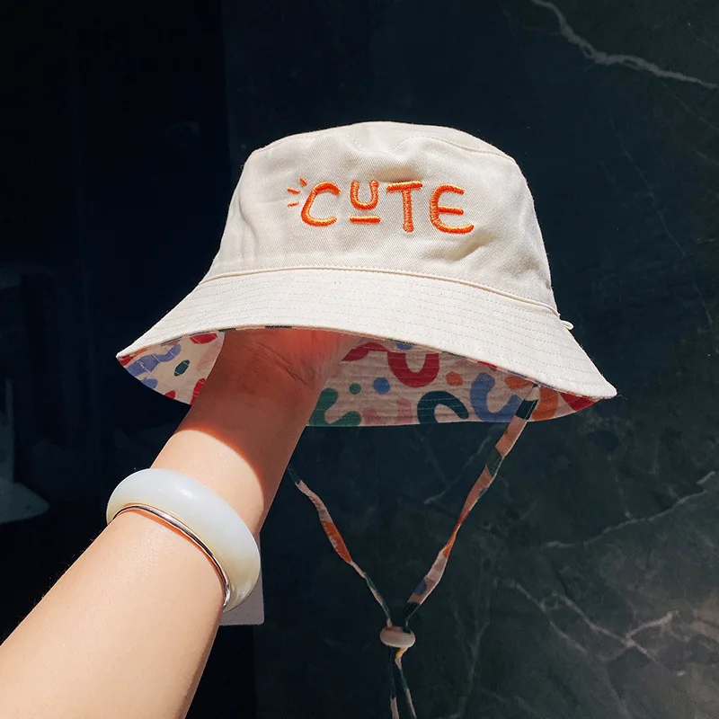 Trendy Designer Sublimation Printed Bucket Hat Double-Sided Reversible Fisherman Cap