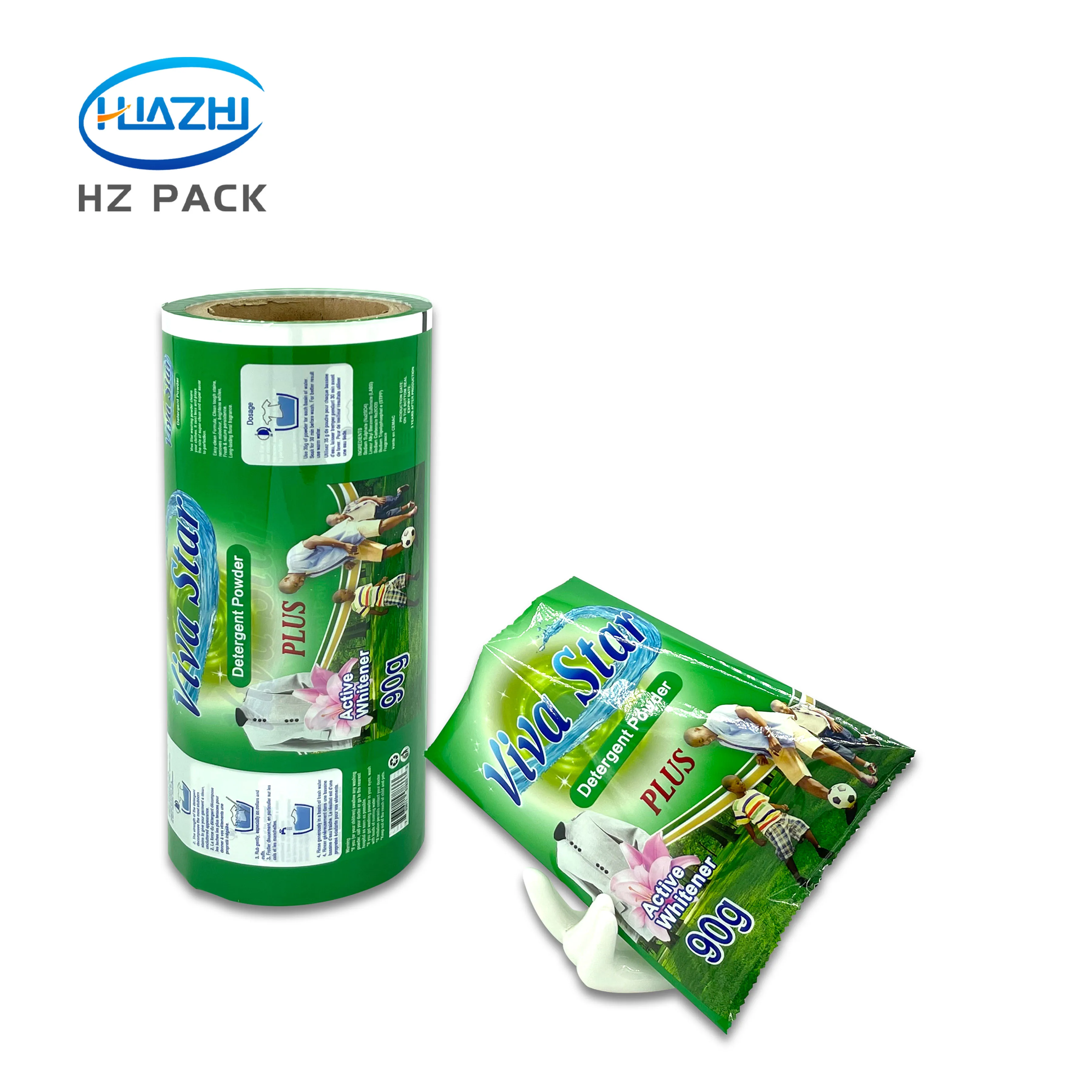 Custom 50g to 300g Flexible Plastic Packaging Film Roll Laundry Detergent Sachet Washing Powder Packaging Flim Roll Stock