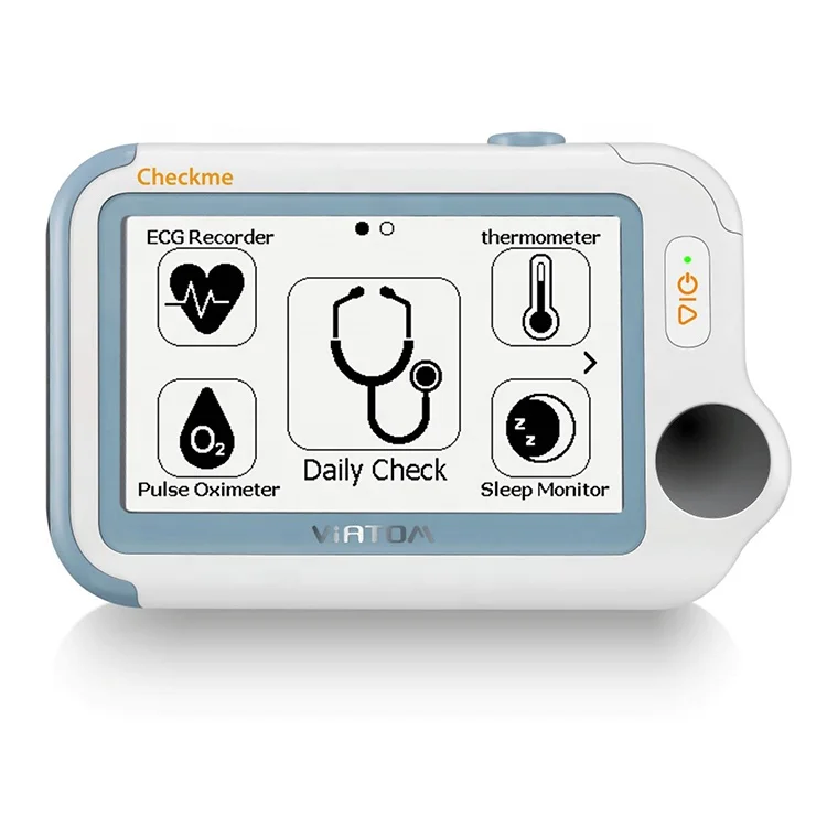 
Viatom Checkme Pro Doctor Personal Health Blood Oxygen Pulse Rate Vital Signs Monitor ECG 