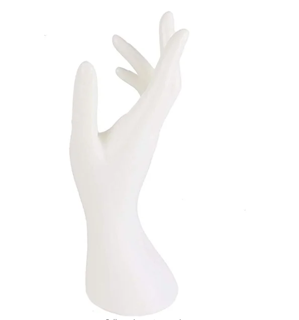 Female Mannequin Hand Heave Duty Jewelry Display Holder Bracelet Necklace Ring Stand Black  White
