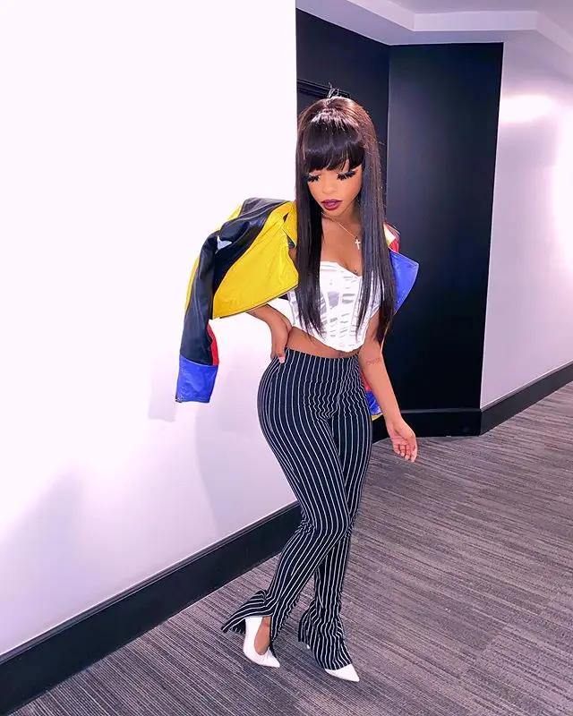 
8415 Hot Sale Beauty Office Ladies Striped Black Wear Cheap Ready Made Pants 