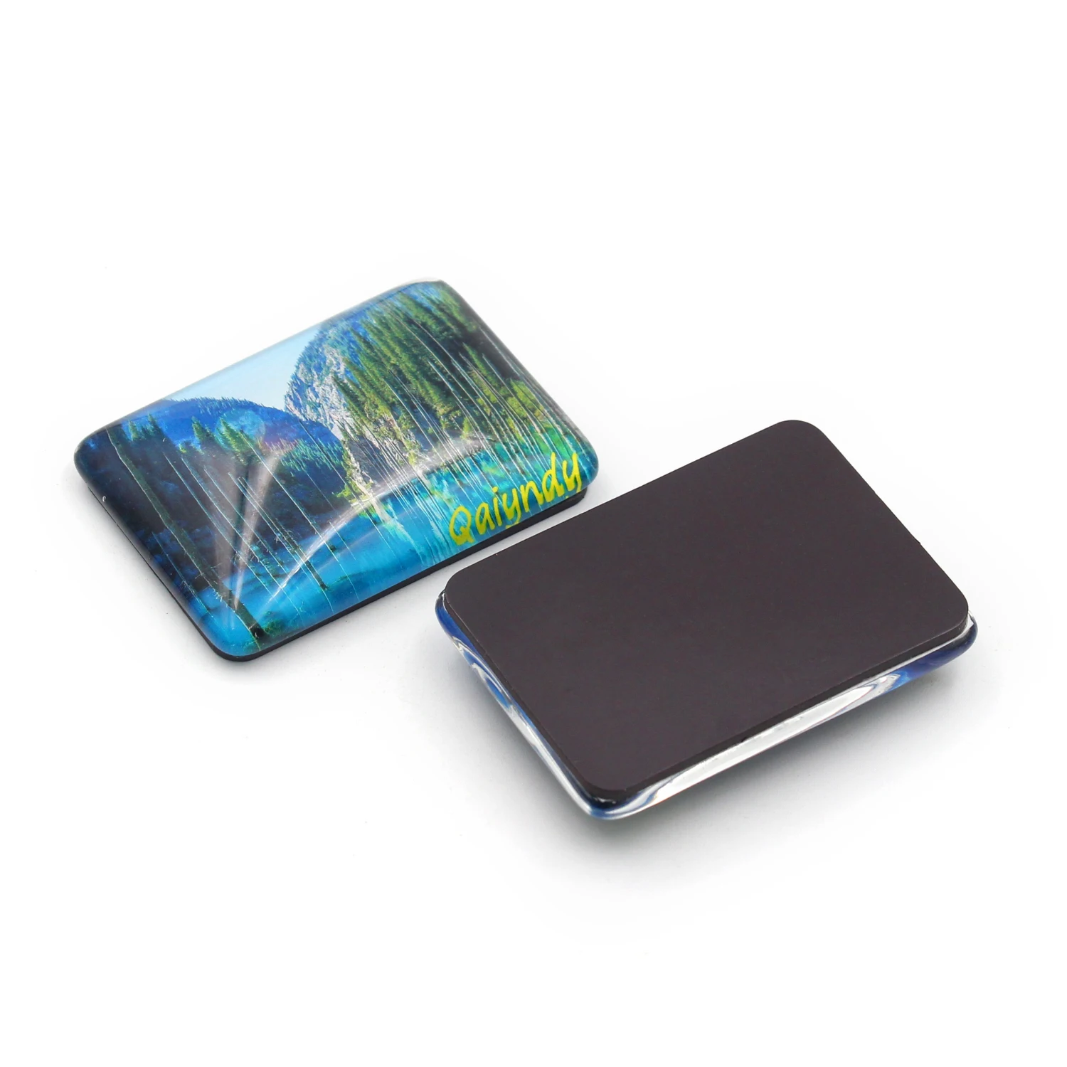 2024 China Factory Cute Circle Frosted Glass Fridge Magnet Office 3D Lenticular Magnet Photo Fridge