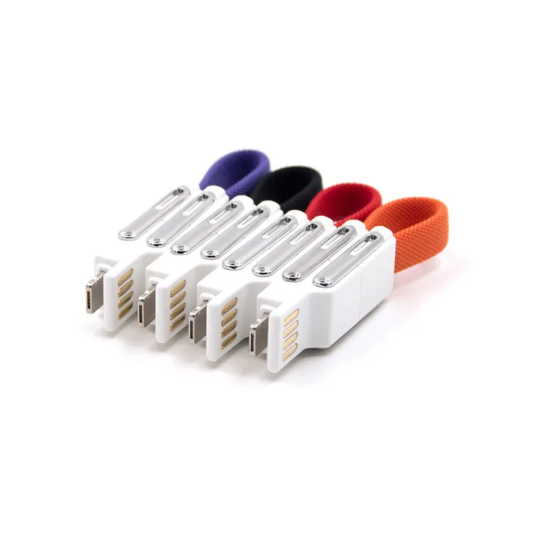 Mobile Phone Cable Usb 2.0 Cable Flat Cable Keychain Magnetic Data Line Promotion Gift