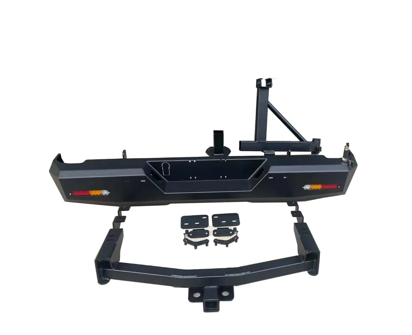 4x4 Offroad Accessories Powder Coated Black Steel  Front Bumper Rear Bumper For GMC Sierra 1500