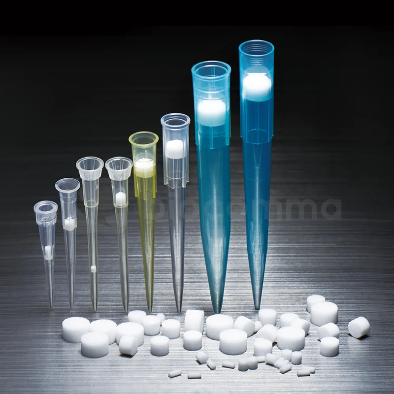 Laboratory consumables 10ul Filter Tips Micro Pipette Tips for Lab Test with filter not  DNase RNase Sterilized pipette tip