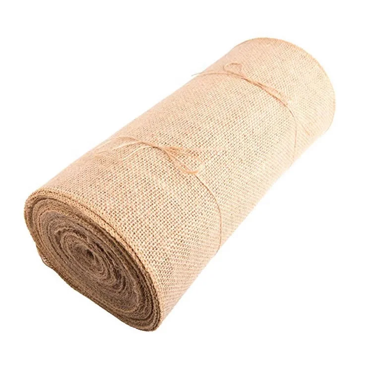 Hotsale custom cheap woven roll table runner burlap for home decoration