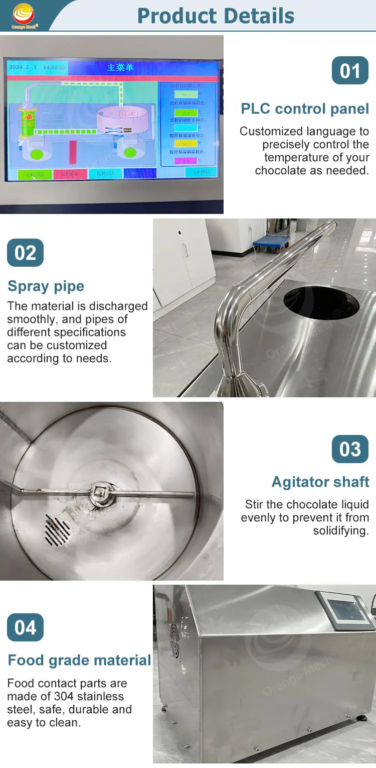 ORME Home Strawberries Automatic Hot Melt Machine Warmer Chocolate Dispenser for 5.5kg of Chocolate