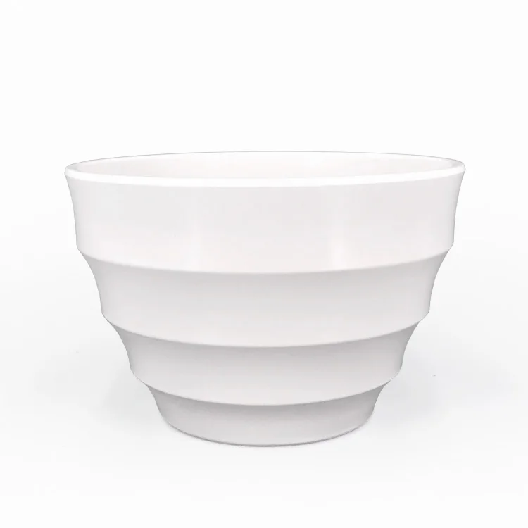 manufacture white plastic indoor succulent cactus  modern bonsai planter