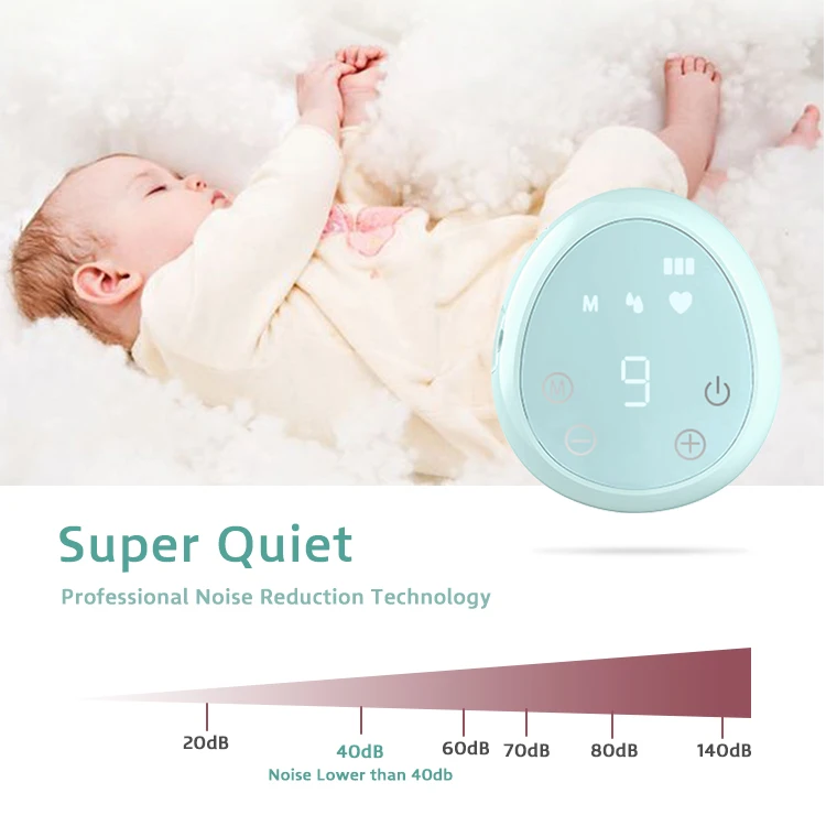 Mom Use Integrated Feeding Milk Extractor Strong Suction Touchscreen LED Display Electric Breast Pump Double