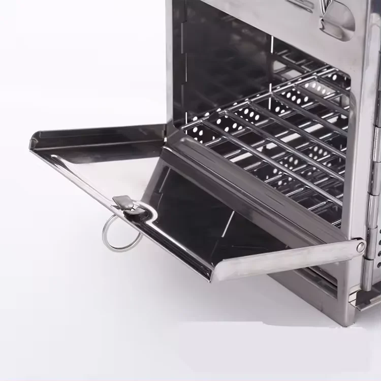 Outdoor Stainless Steel Barbecue Grill Camping Convenient Folding Barbecue Grill Picnic Stoves