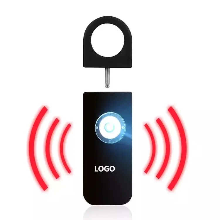 Top1 sales Women Self Defense 130db flashlight Personal Security Alarm Keychain Personal safety Siren