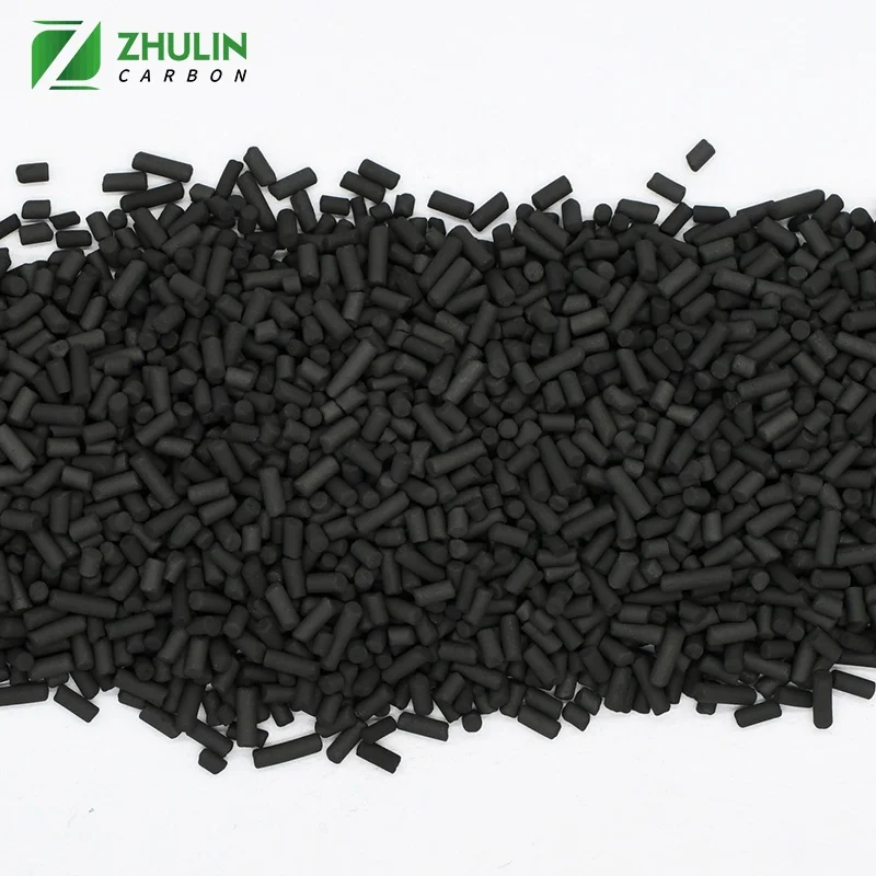 Пропитанный чжулином активированный Кох уголь, столбчатый активированный уголь для удаления H2S CTC60, дезолфуризатор активированного угля