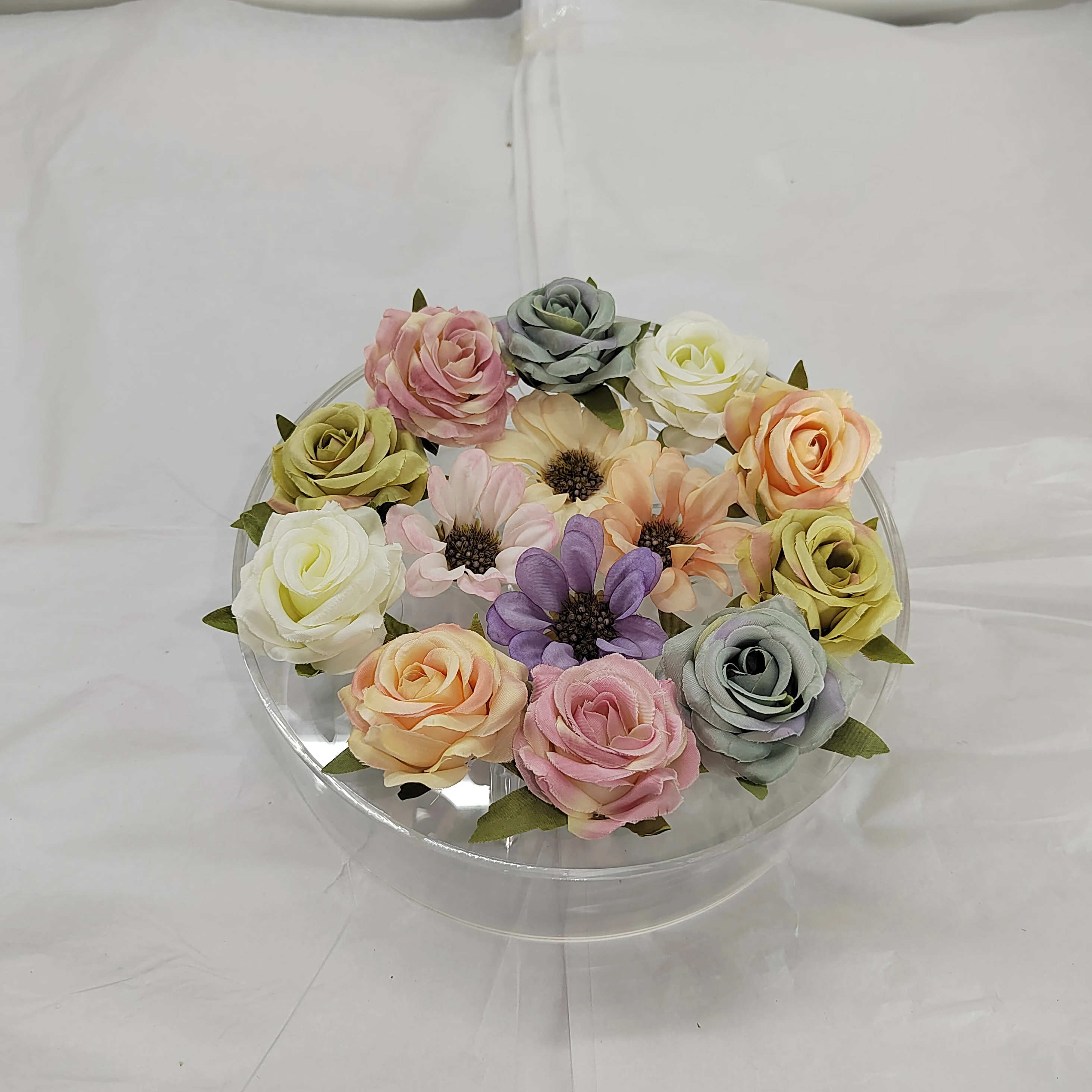 New Design Clear Acrylic round vase desktop vase office festive wedding supplies decorative vase