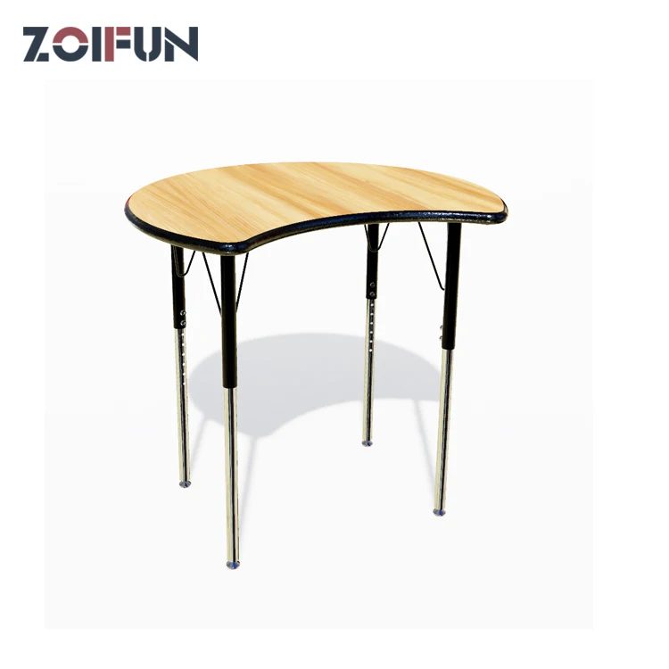 Height adjustable in 3 level university student training table activity collaboration table for students