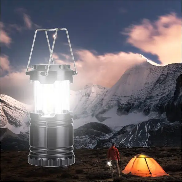 Bright Extendable Switch 30LEDs 3AA Battery emergency Lamps Portable Outdoor LED Camping Lantern Light
