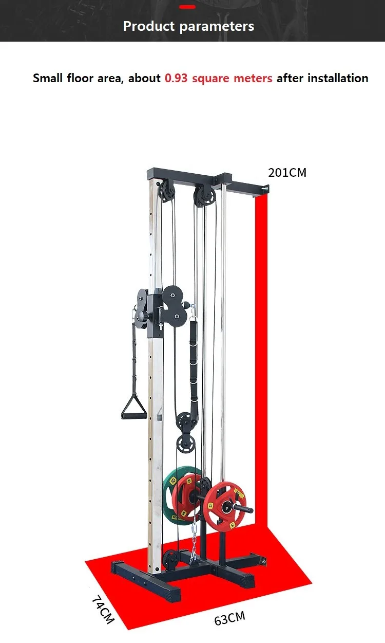 CHANGNORE Hot Sale Fitness New Home Gym Equipment Lat Pull Down Machine Multifunction Wall Mount Cable Station