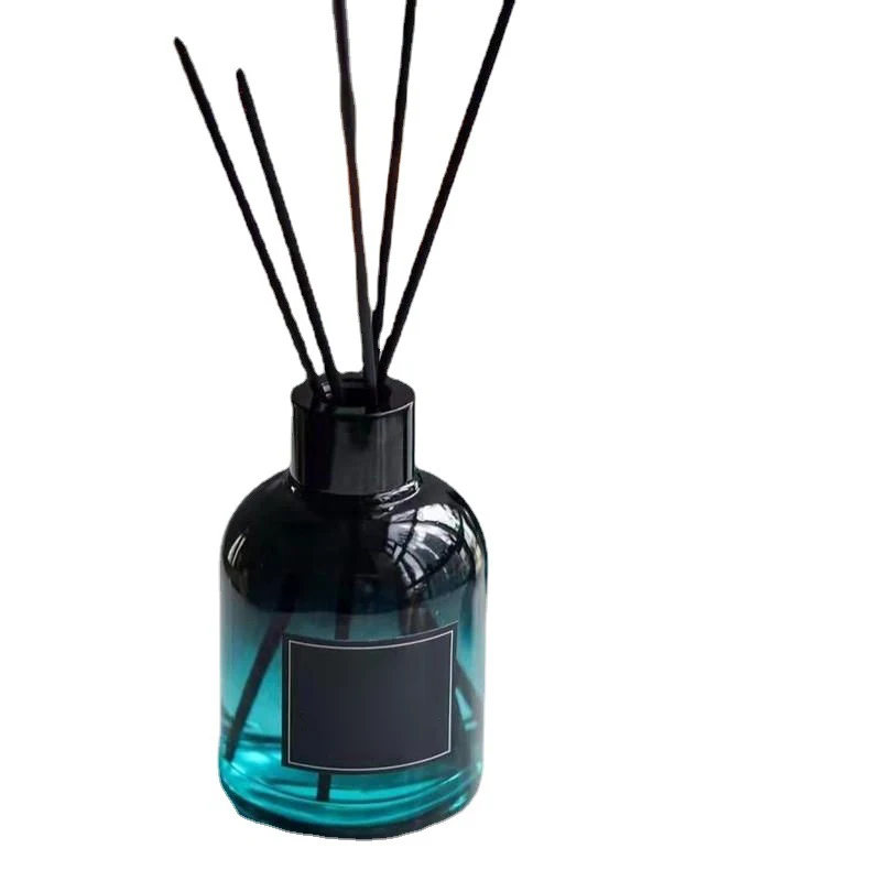 Customised Hot Sale 150ml 200ml Diffuser Glass Bottle Gradient Colour Aromatherapy Empty Bottle Incense Wholesale