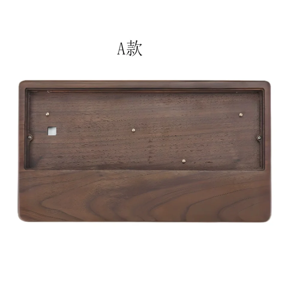 Factory Customized GH60 Walnut Pear Flower Wood Desktop 65% Keyboard Case 68 Keys Mechanical Keyboard PCB RGB Hot Swap DIY Kit