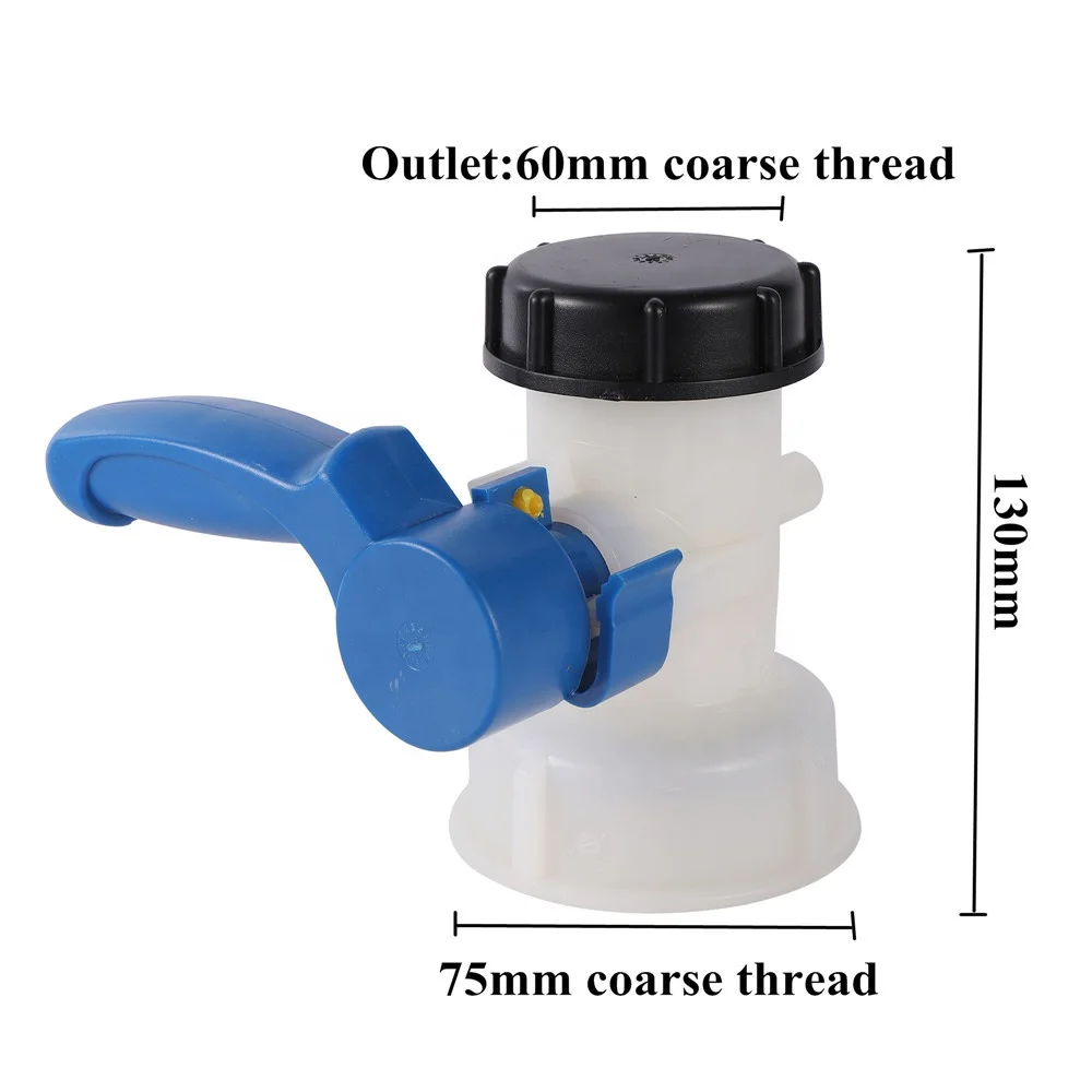 DN40/50/80 Butterfly Valve for 1000L IBC Tank Container Water Supply Ball