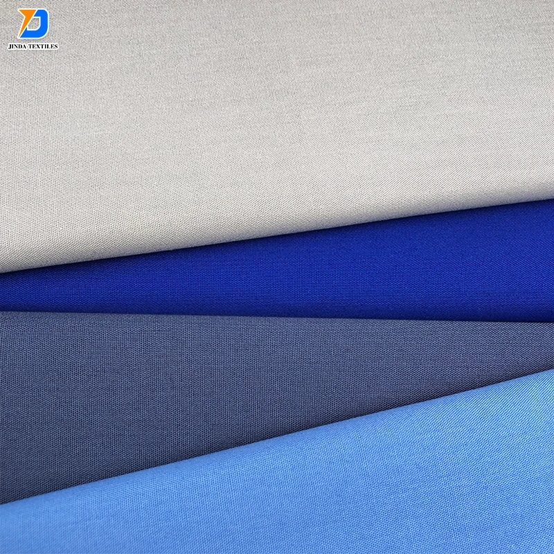 Jinda  tissu  Hot selling 100% polyester or poly fabrics gabardine or canvas fabric chef uniform fabric