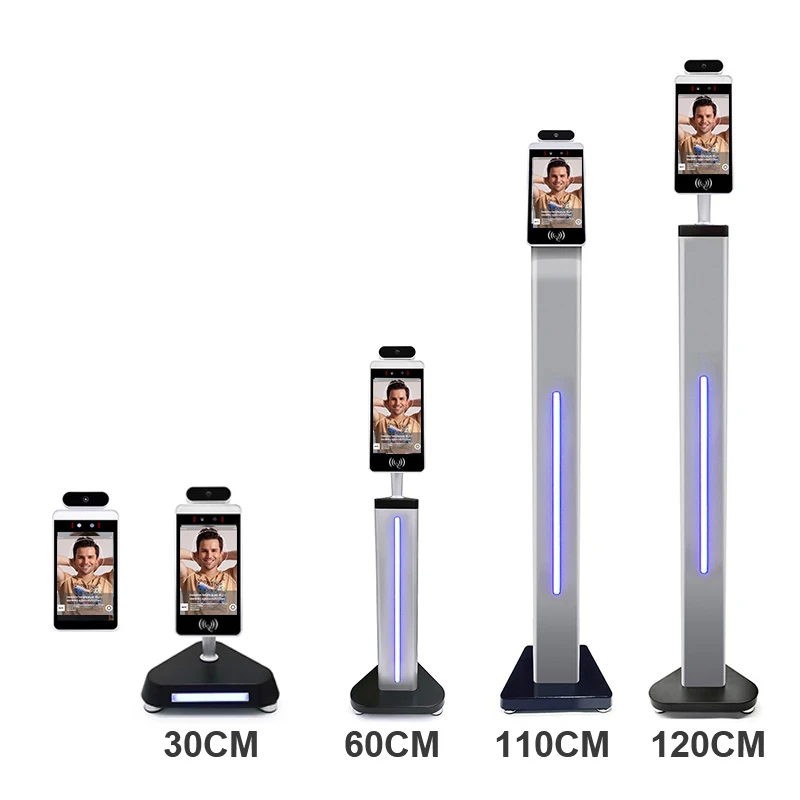 Factory direct price 8 inch infrared- android 7.1 tablet face recognition camera non-contact thermometer