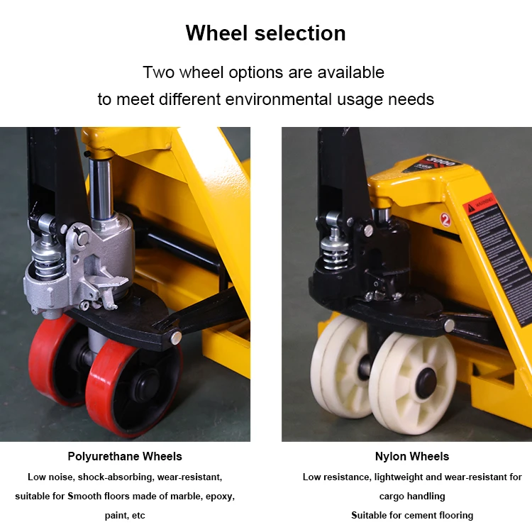 BAOT Hot Sale Hydraulic Casting Pump Forklift Polyurethane Caster Wheel  Hand Pallet Truck