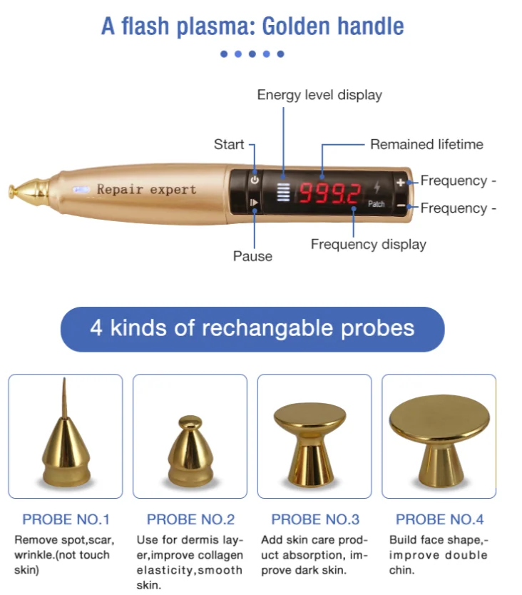 Cenmade Fibroblast Plasma Pen Professional Scar Wrinkle Removal Plasma Beauty Device Ozone Cold