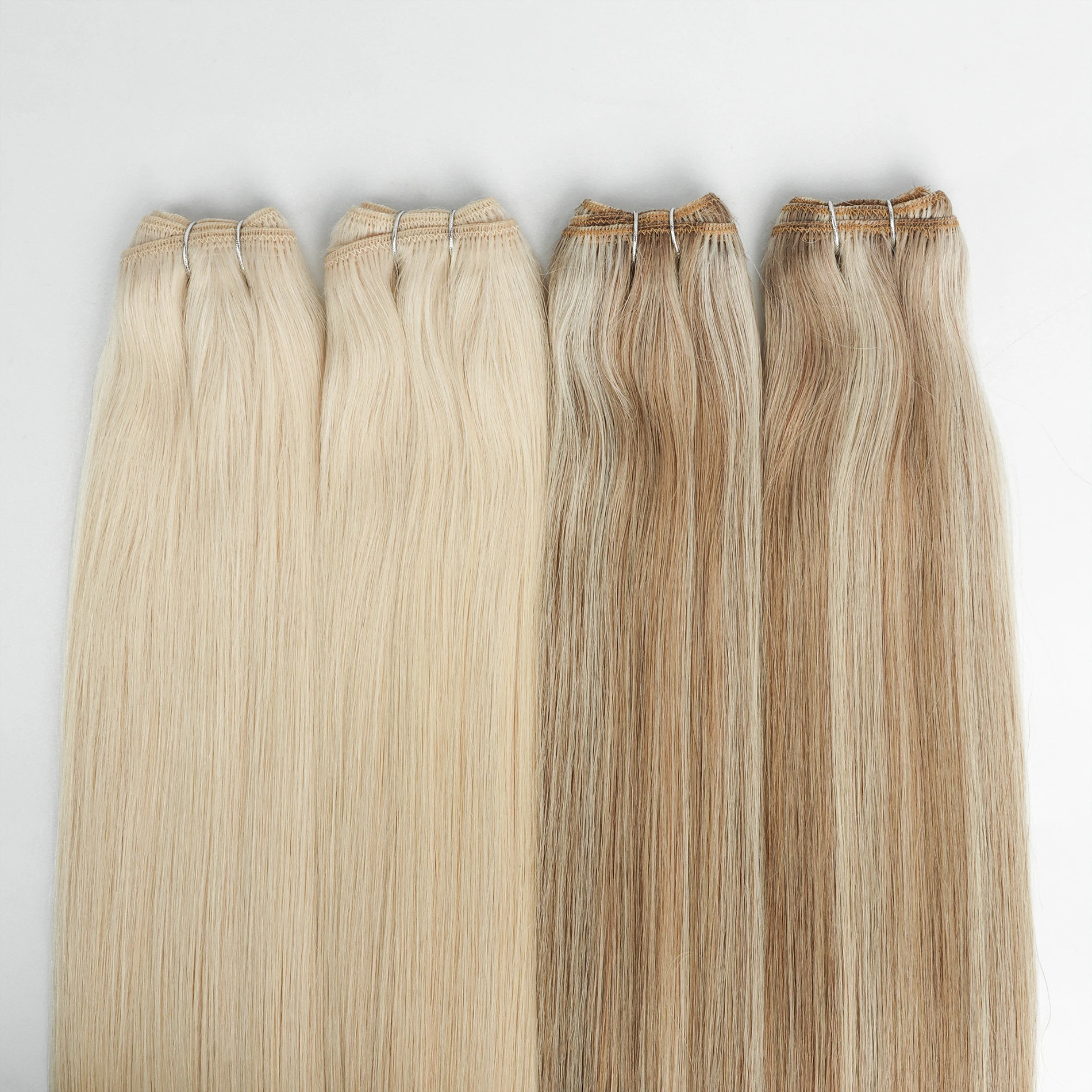 Raw Hair Hot Sale Volume Human Hair Extensions Remy Cuticle Double Drawn Best Double Drawn Machine Hair Bundles