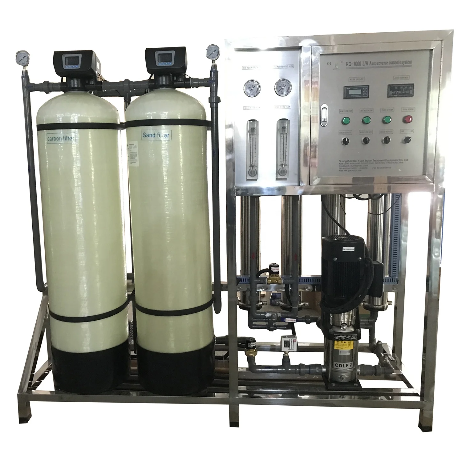 500 / 1000 / 1500 / 2000 LPH Pure mineral Drinking water RO Reverse Osmosis purifying treatment machine / system / plant (1600303691140)