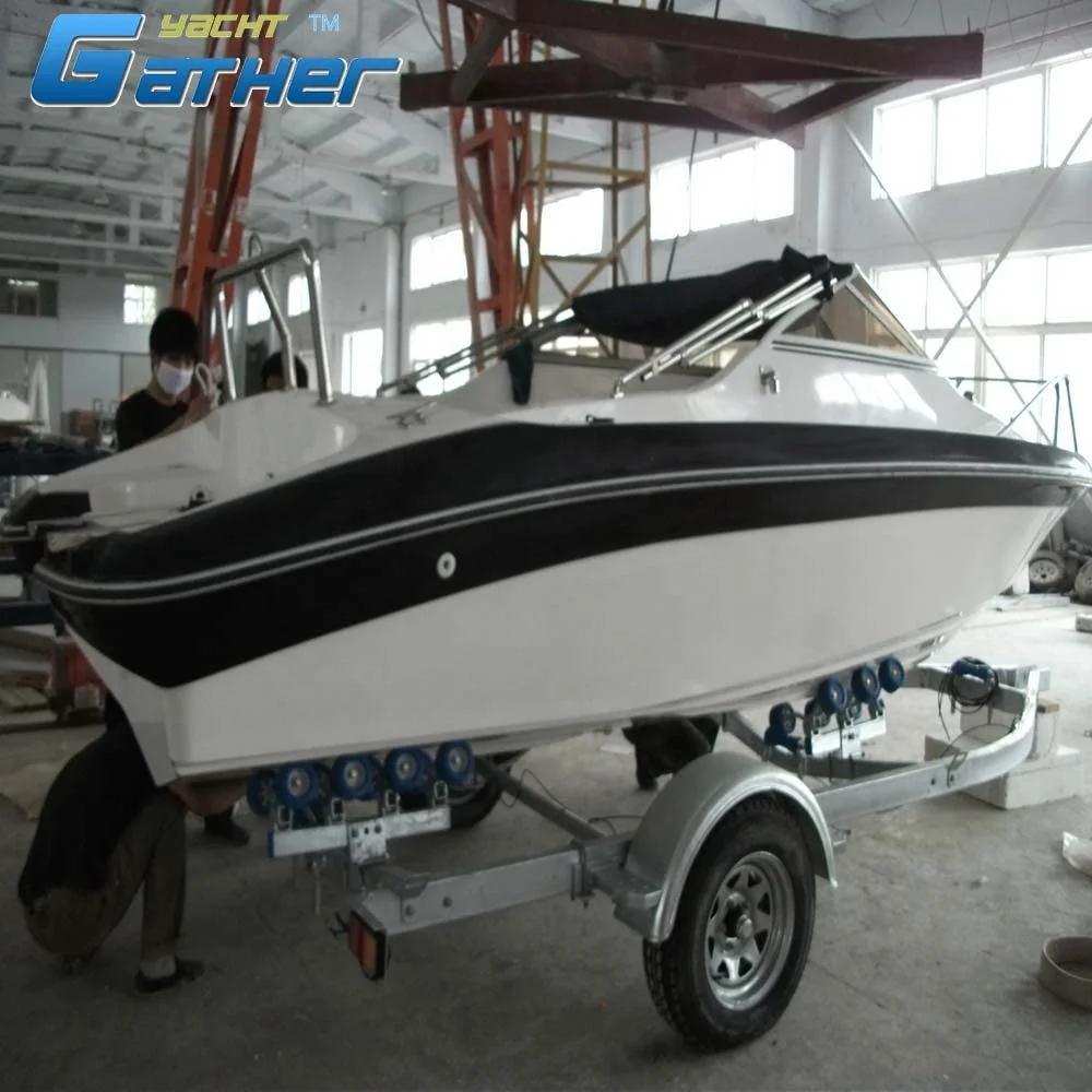Gather User-Friendly Hot Selling Made in China Fiberglass Small Motor Boat